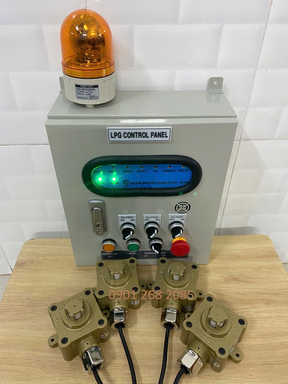 tu bao ro gas ket noi 4 kenh dau do phong no EX-301